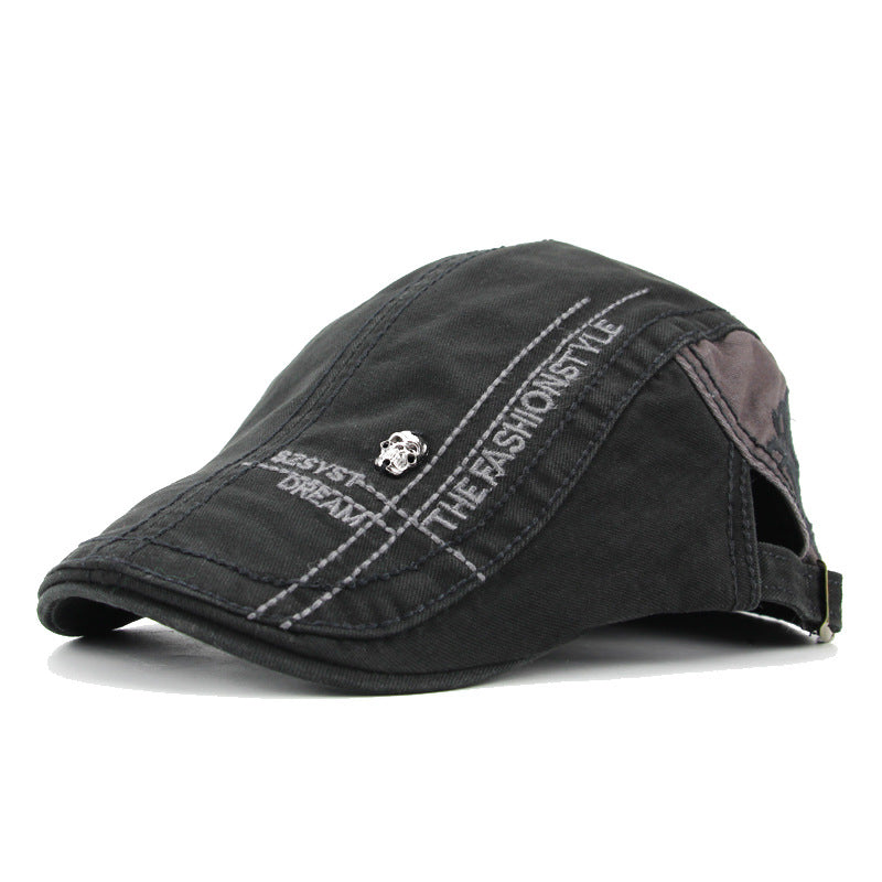 "M" Sun visor Duckbill Flat Cap