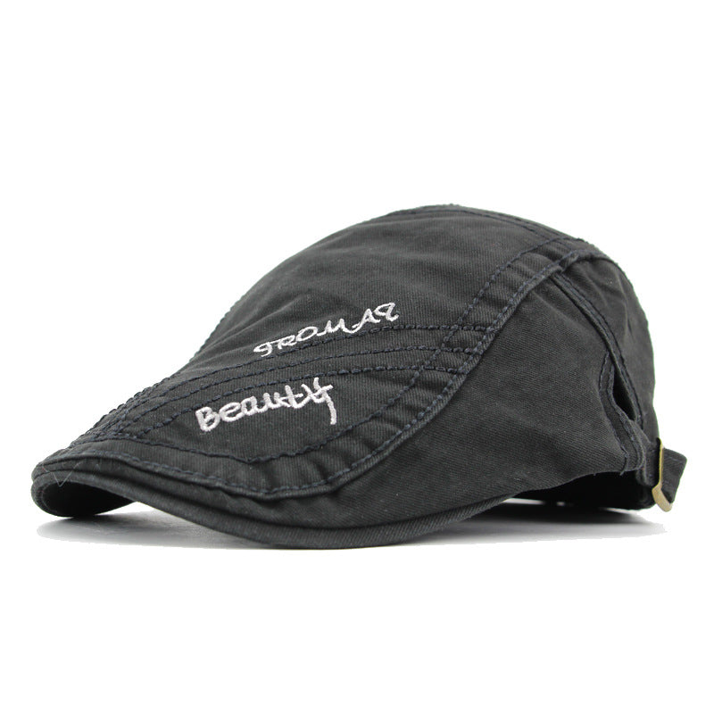 "M" Sun visor Duckbill Flat Cap
