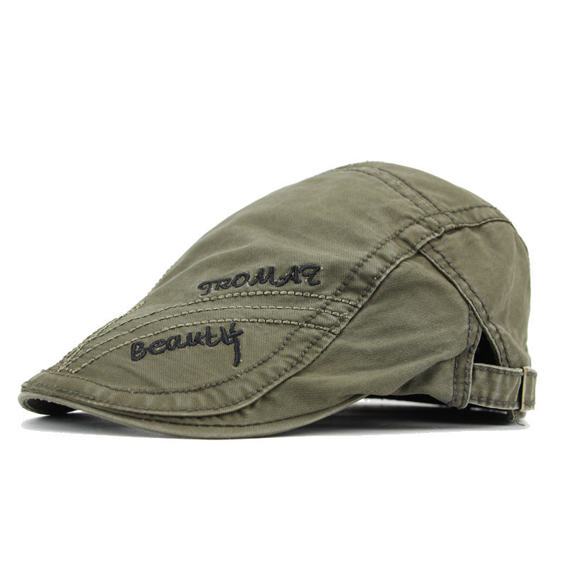 "M" Sun visor Duckbill Flat Cap
