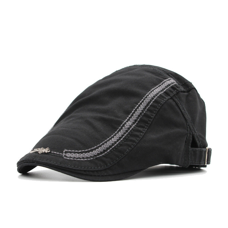 "M" Sun visor Duckbill Flat Cap