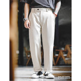 Retro Naples Trousers Gentleman Straight Leisure Design Pants