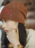 Retro Tea Brown Knit Beanie