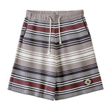 Men's Embroidery Geometric Navajo Totem Shorts Woven Beach Pants