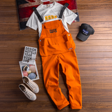 Retro Style Casual Multi-Pocket Overall Cargo Pants