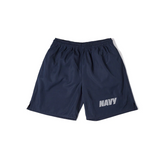 Vintage Navy Elastic Waist Quick-drying Sports Training Shorts