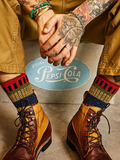 Men's 5 Pairs Retro Ethnic Style Socks