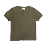 4 Colors Retro Cotton Henley T-shirt