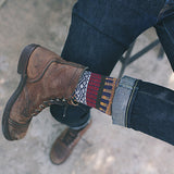 Men's Retro Ethnic Style Wool Socks（5 Pairs 5 color)