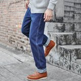 Raw Denim Railway Striped Jeans