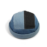 Retro Denim Patchwork Hats Casual Caps