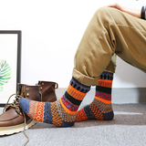 Men's Retro Ethnic Style Wool Socks（5 Pairs 5 color)