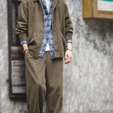 Retro Corduroy Trousers Oversize Autumn Casual Pants