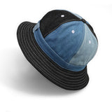 Retro Denim Patchwork Hats Casual Caps