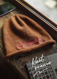 Retro Tea Brown Knit Beanie