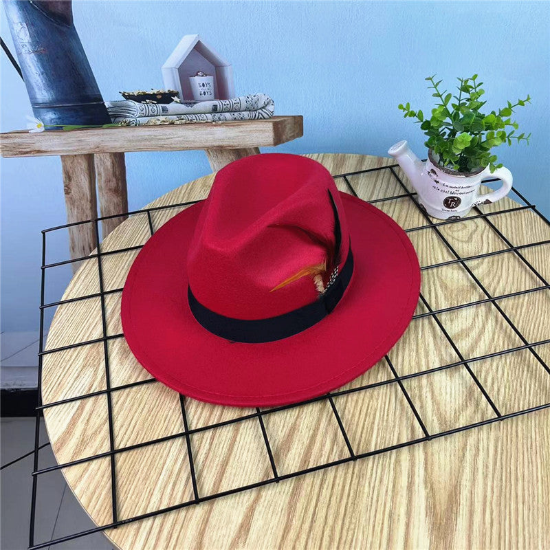 Reynold Gentleman Fedora Hat -  Red