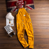 Retro Style Casual Multi-Pocket Overall Cargo Pants