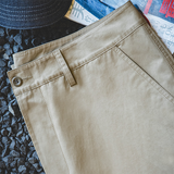 Retro Patchwork Big Pockets Khaki Pants