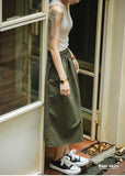 Vintage Casual All-match Bust Skirt