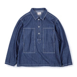 Retro Big Pocket Denim Work Shirt