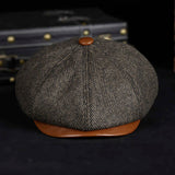 Retro Casual Leather Wool All-match Hats