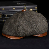 Retro Casual Leather Wool All-match Hats