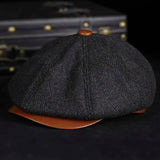 Retro Casual Leather Wool All-match Hats