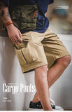 Retro Big Pockets M65 Cargo Shorts in Khaki