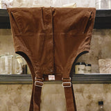 Retro Brown Corduroy Overalls Baggy Straight-leg One-piece Overall