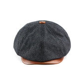 Retro Casual Leather Wool All-match Hats