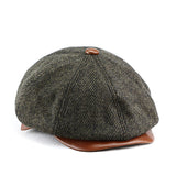 Retro Casual Leather Wool All-match Hats