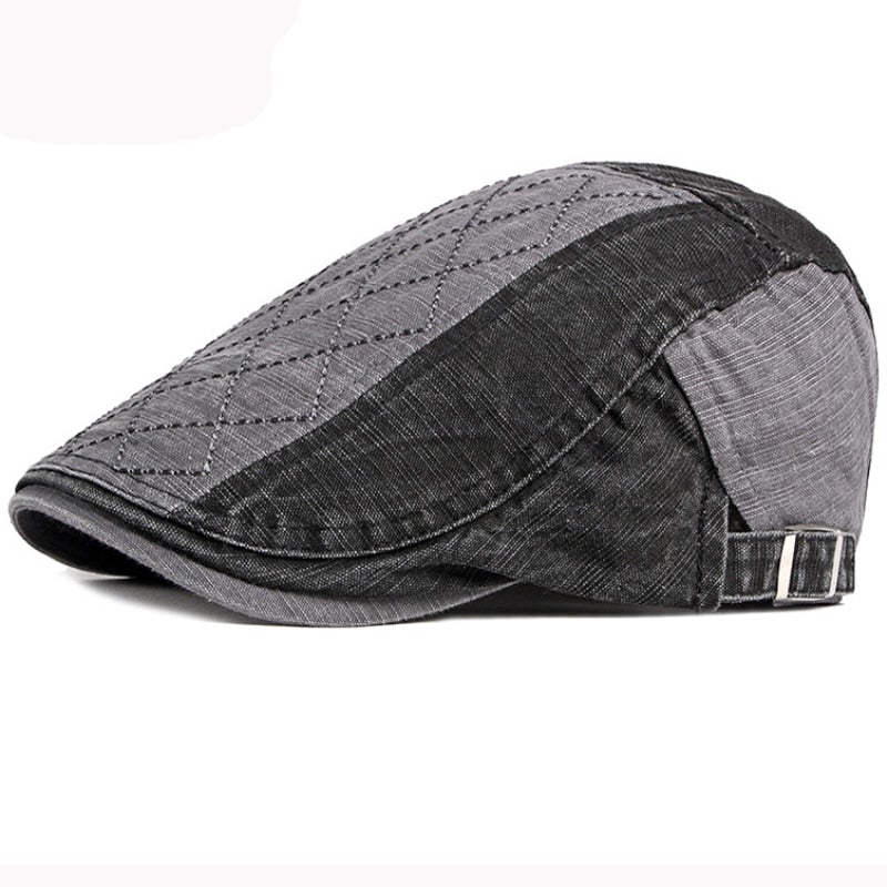 "James" Denim Cotton Flat Cap