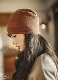 Retro Tea Brown Knit Beanie