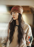 Retro Tea Brown Knit Beanie