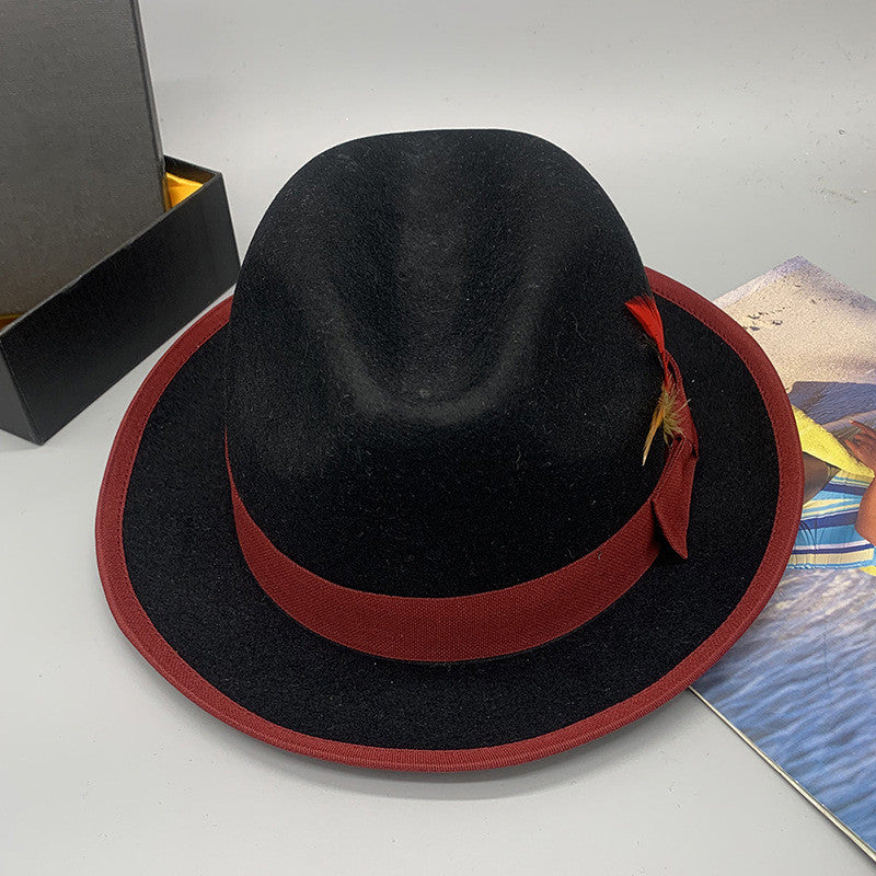 Gent by Arrery Fedora-Black/Red