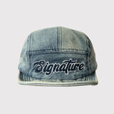 Retro Flip Hat Beret Casual Cap Adjustable Denim Hat