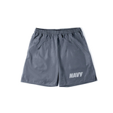 Vintage Navy Elastic Waist Quick-drying Sports Training Shorts