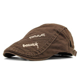 "M" Sun visor Duckbill Flat Cap