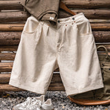 Retro Lumberjack Cotton Workwear Shorts