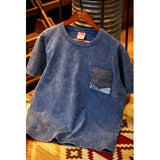 Retro Washed Denim Pocket T-shirt