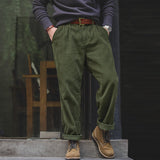 Retro Thick Corduroy Trousers Winter Casual Pants