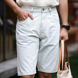 Retro Washed Denim Shorts