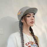 Retro Flip Hat Beret Casual Cap Adjustable Hat