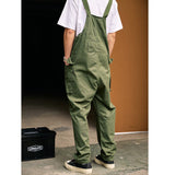 Retro Style Casual Multi-Pocket Overall Cargo Pants