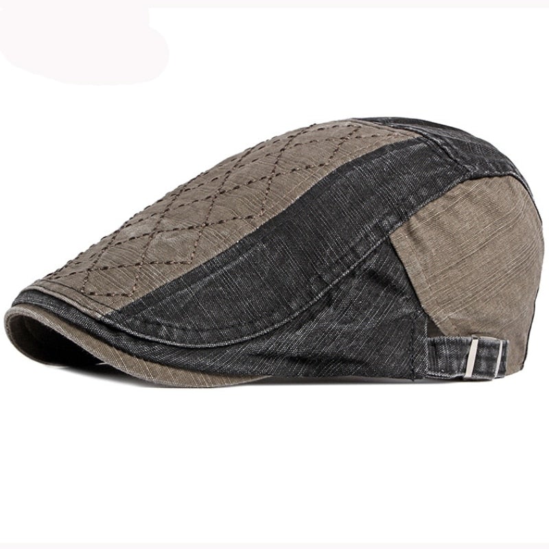 "James" Denim Cotton Flat Cap