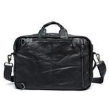Mens Multipurpose Business Casual Case Leather Handbags Backpacks