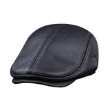 Classic Cowhide PU Flat cap