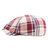 "NY-Parker" Newsboy Plaid Cap