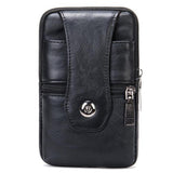 Leather Belt Bag Men's Sports Outdoor Crossbody Bag