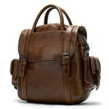 Men's Leather Backpack Retro Multifunctional Handbag