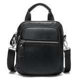 Men's Leather Crossbody Bag Simple Style Handbag Shoulder Bag